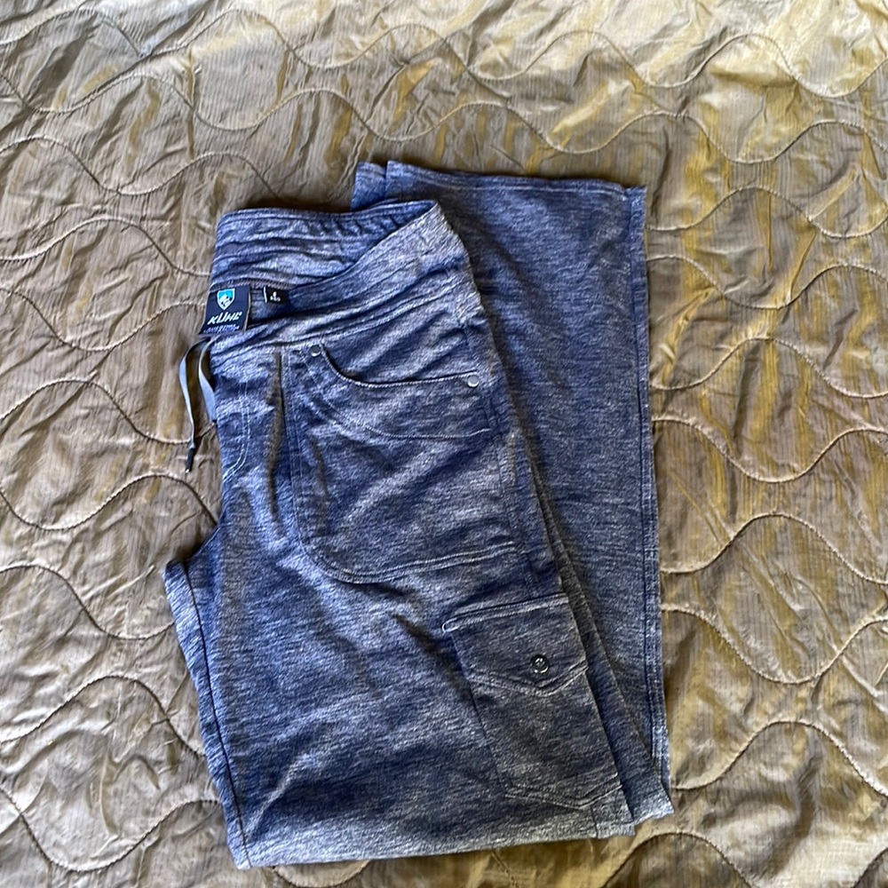 Khul Grey Wide Leg Stretch Pant